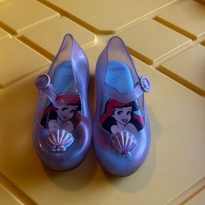 Mini Melissa Kids' Shimmering Purple Ariel Dress Shoes